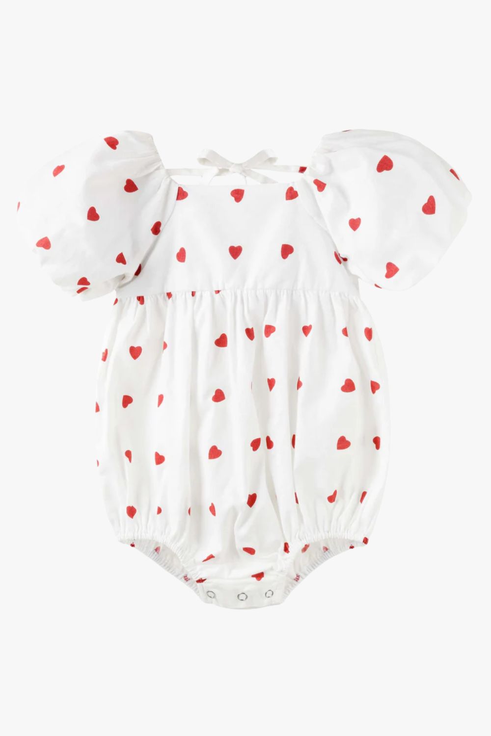 Designer Kidz Love Hearts Puff Sleeve Romper