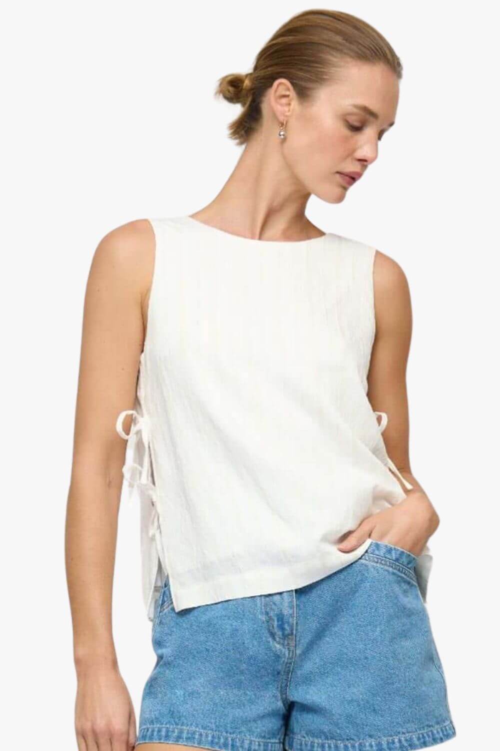 Staple the Label Bianca Tie Side Top