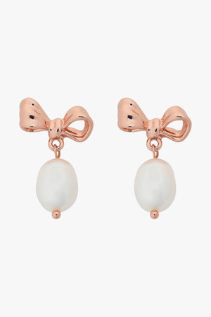 Liberte Alice Bow Pearl Earring