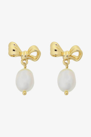 Liberte Alice Bow Pearl Earring