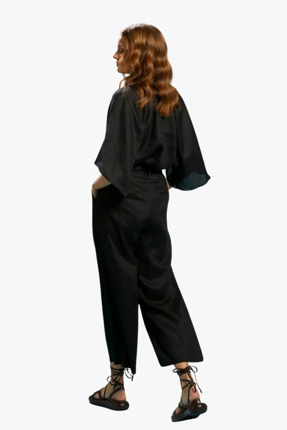 Fate + Becker Exhale Belted Wide Leg Pant
