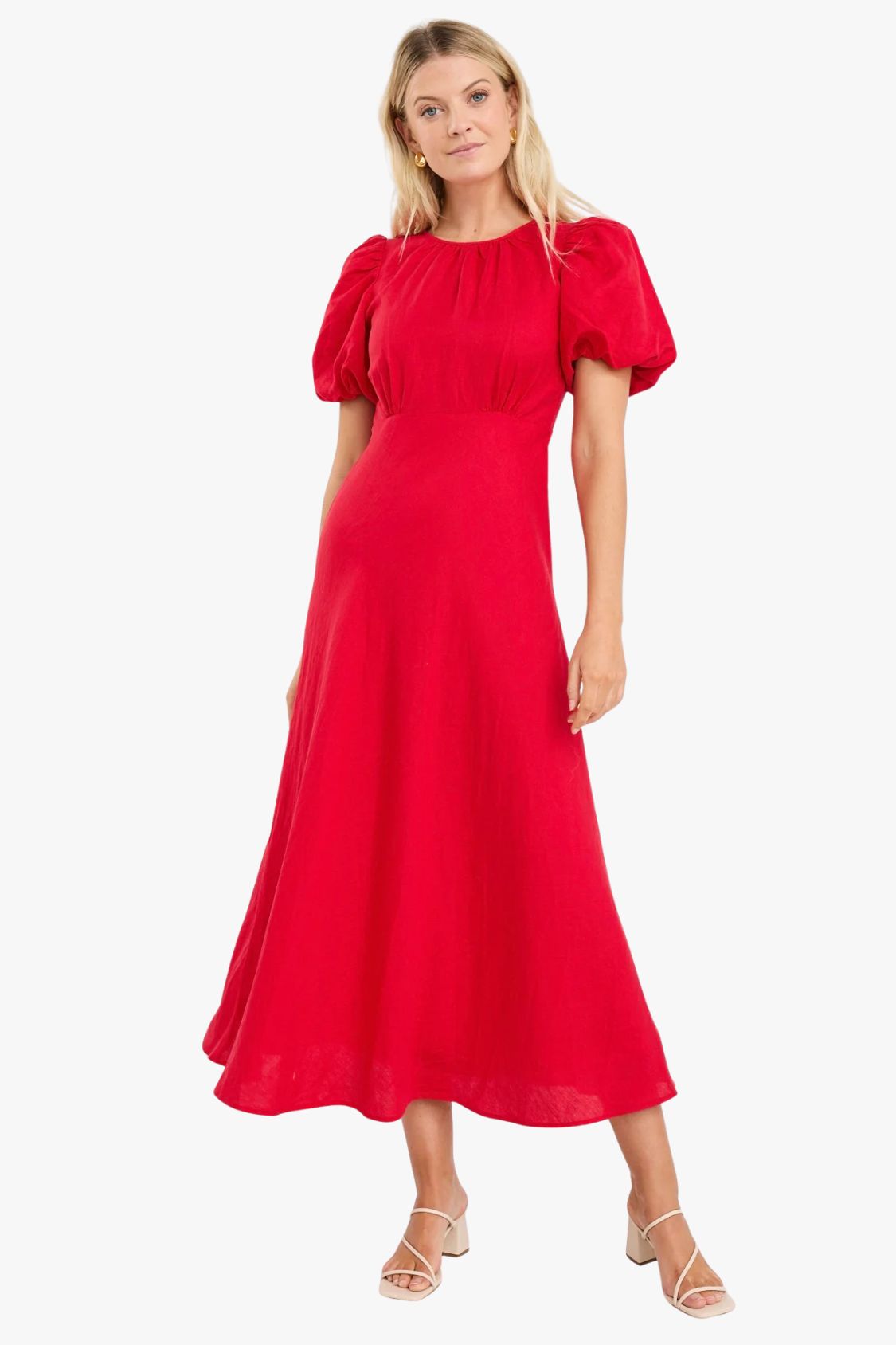 Stories Be Told Stage Puff Sleeve Maxi Dress