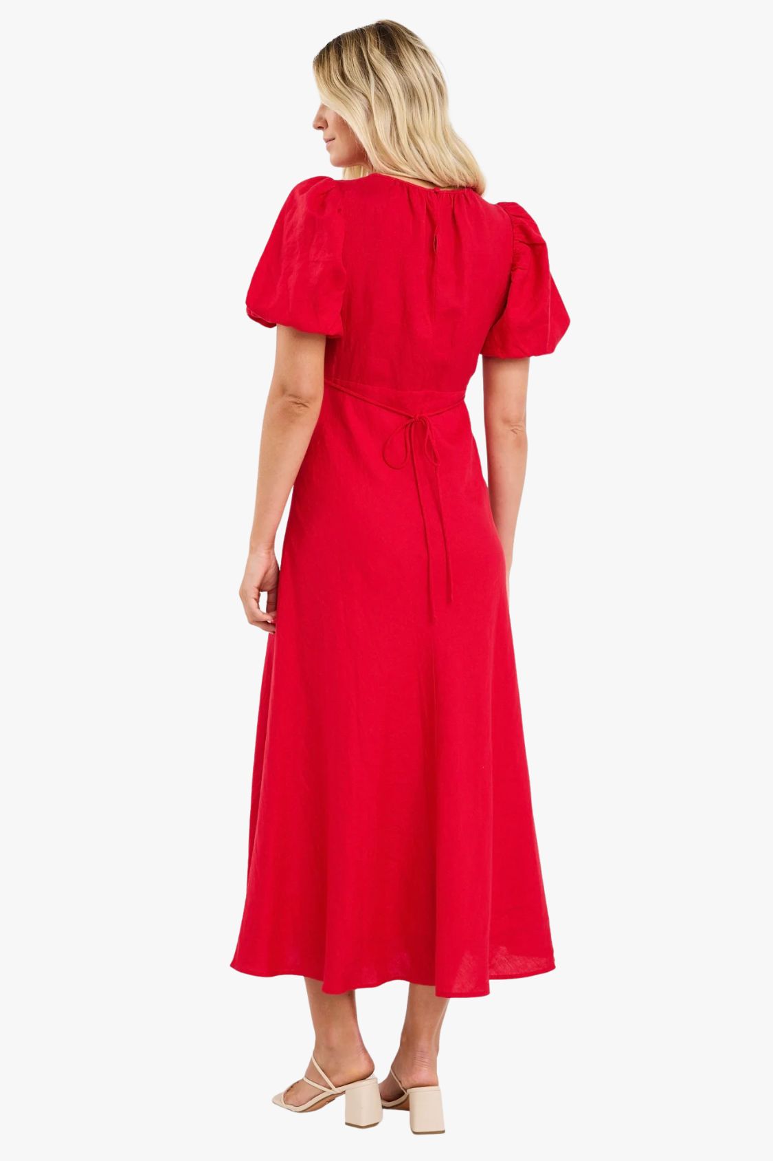 Stories Be Told Stage Puff Sleeve Maxi Dress