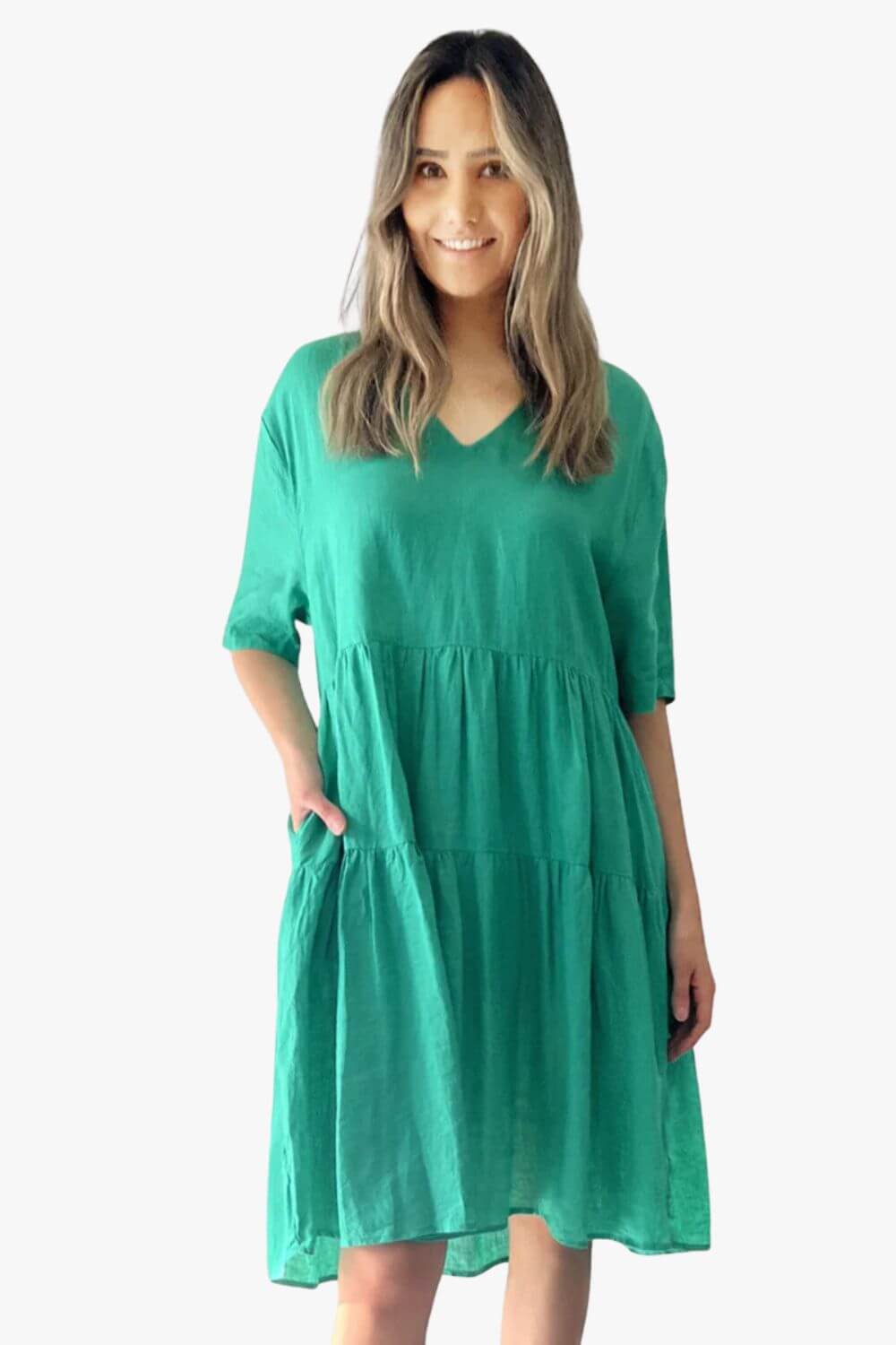 Amanda Linen Dress