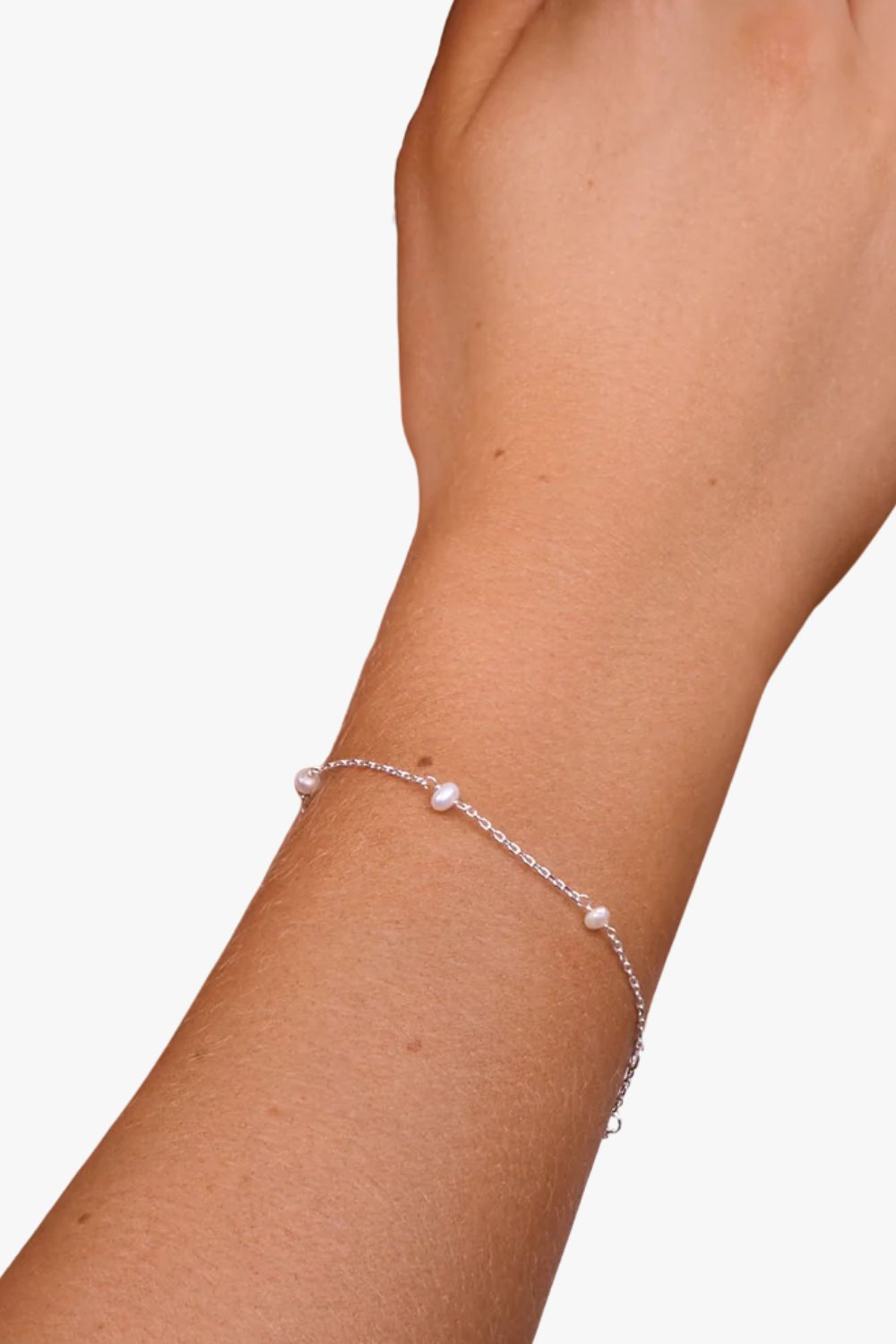 Liberte Lilibet Silver Pearl Bracelet