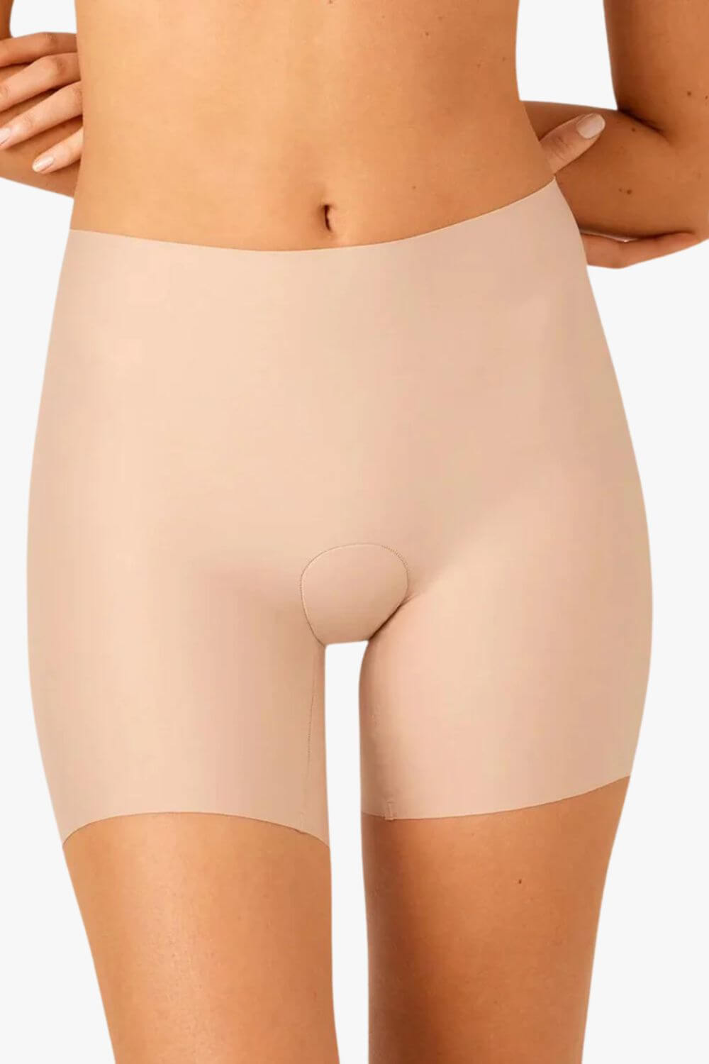 Ambra Laser Cut Hi Mid Thigh Short