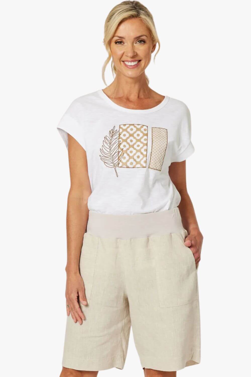 Gordon Smith Jersey Waist Linen Short