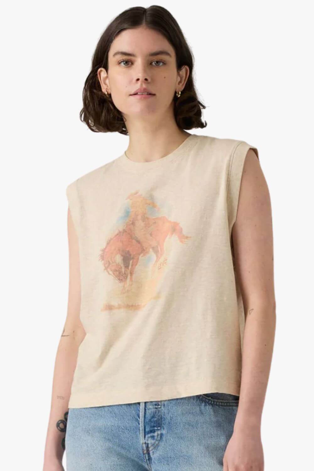 Levis Womens Graphic Boxy Tank