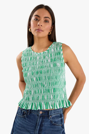 Ivy & Jack Lonely Shirred Shell Top