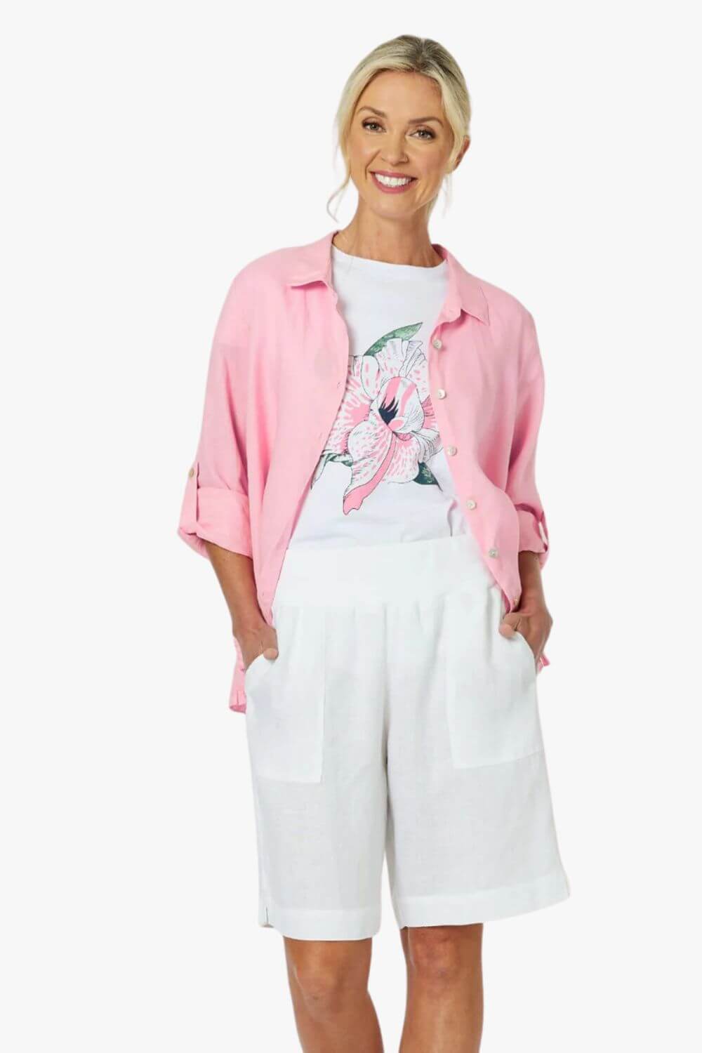 Gordon Smith Jersey Waist Linen Short