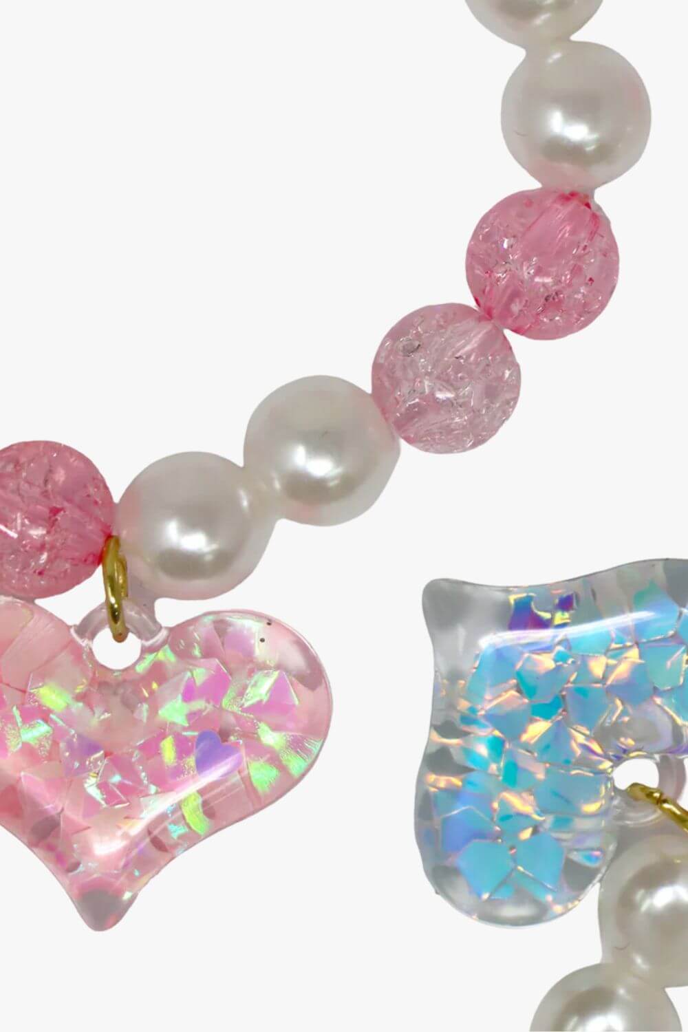 Pink Poppy BFF Confetti Heart Bracelet Set