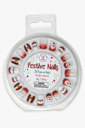 Pink Poppy Festive Nails