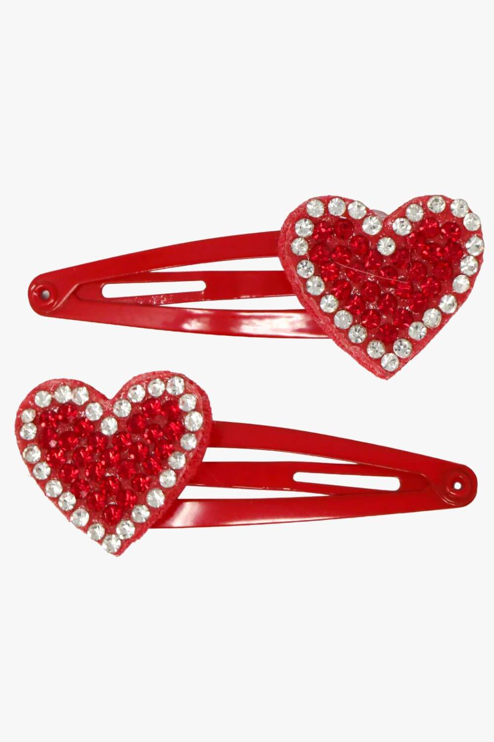 Pink Poppy Twinkling Heart Snap Hair Clips