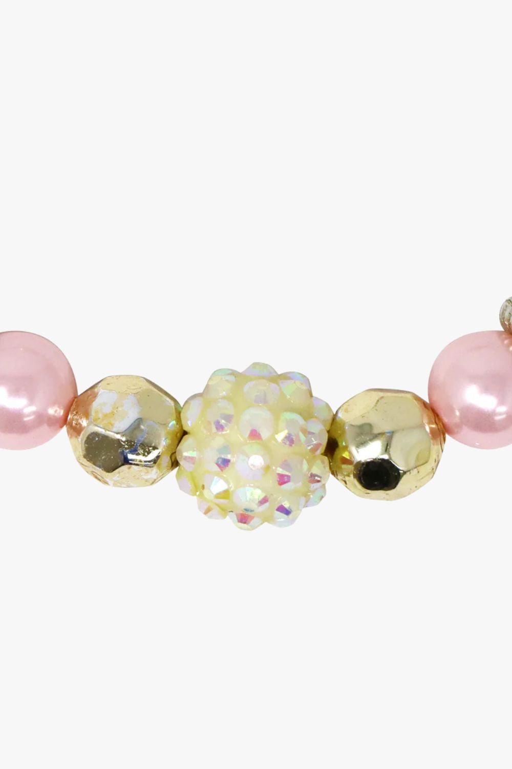 Pink Poppy Lemon Delight Stretch Beaded Necklace & Bracelet Set