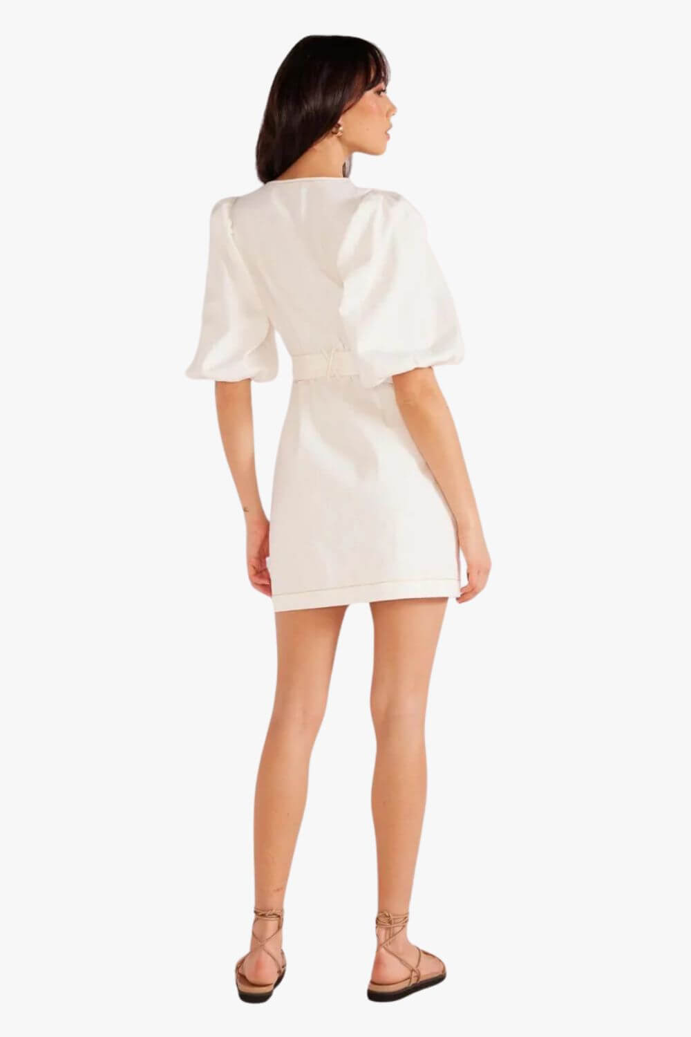 Mink Pink Hazel Puff Sleeve Mini Dress