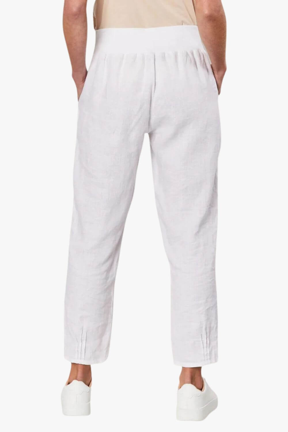 Gordon Smith Jersey Waist Linen Pant