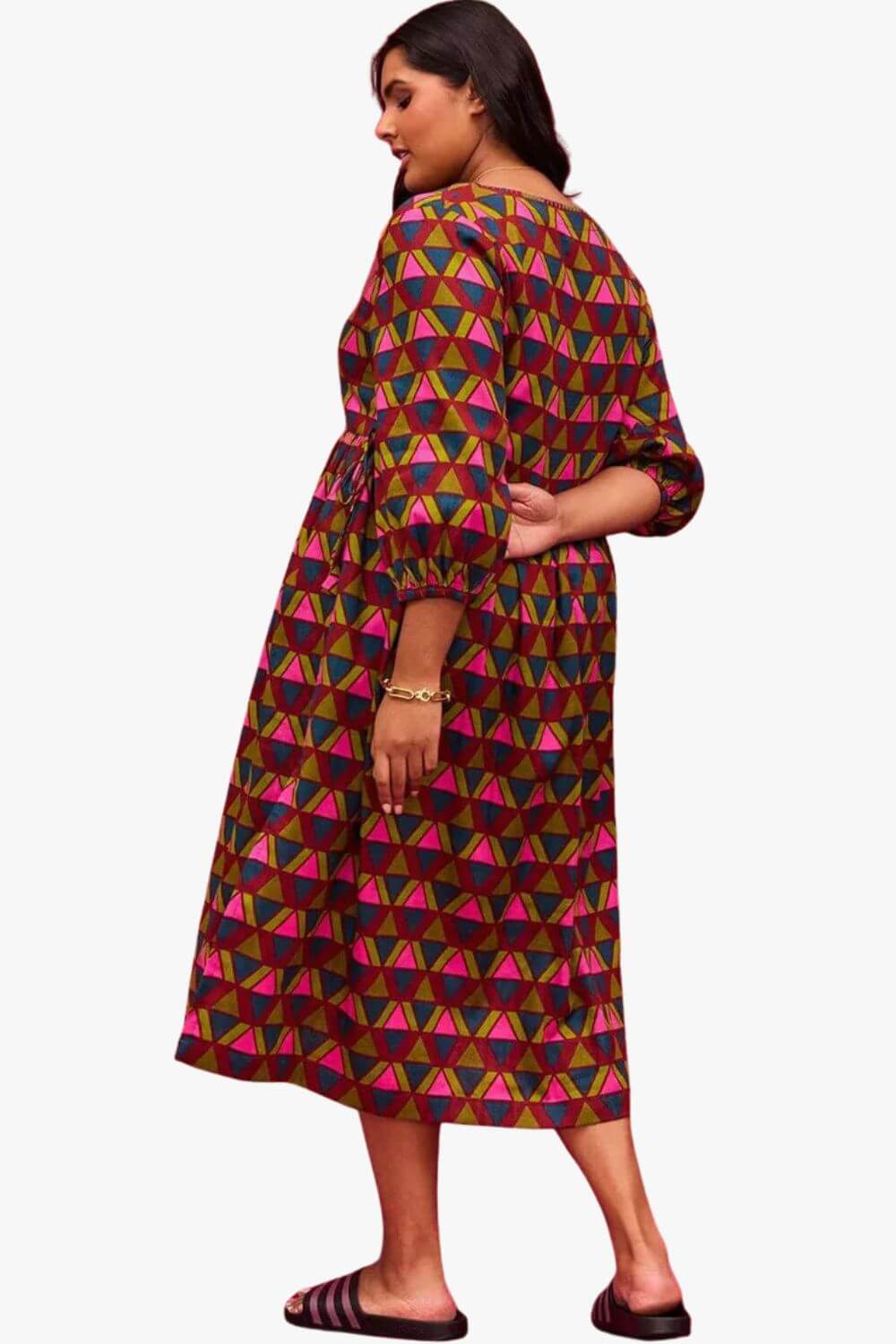 Sage x Clare Pirro 3/4 Sleeve Maxi Dress