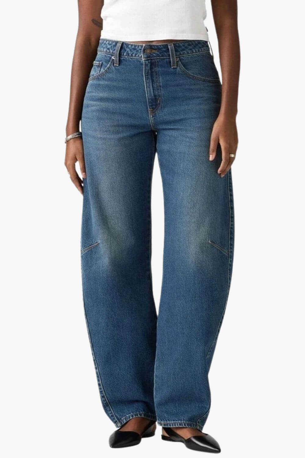 Levi Womens Baggy Dad Barrel Jeans
