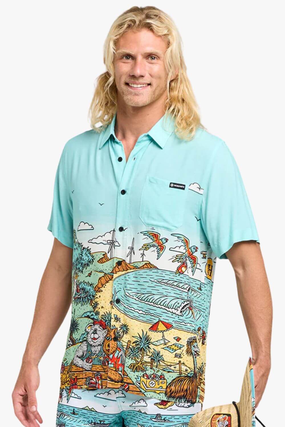 The Mad Hueys Oz Straya Woven Shirt