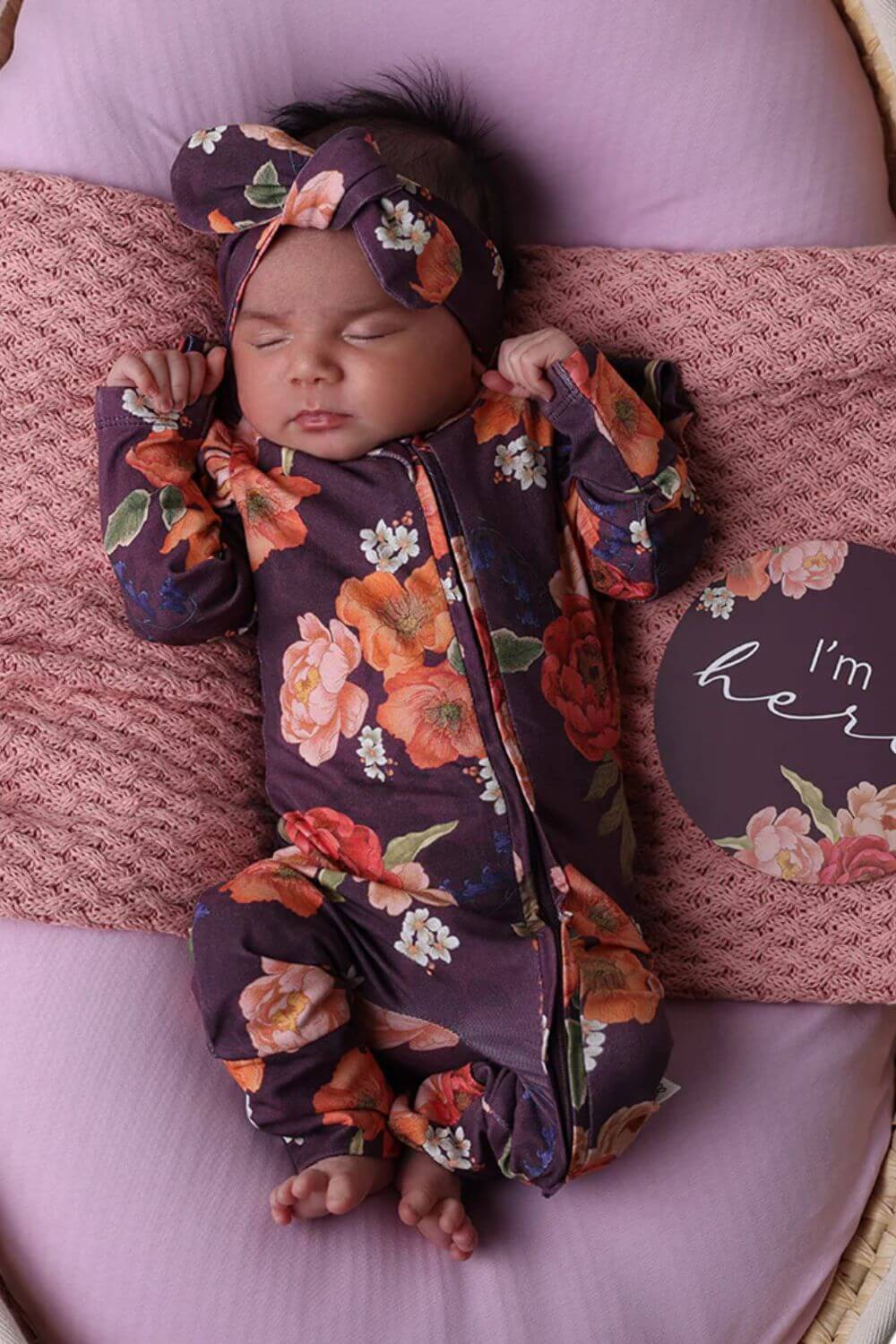 Snuggle Hunny Sienna Organic Snugglesuit Convertible Romper with Frill