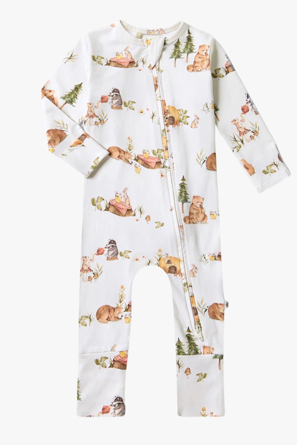 Snuggle Hunny Bears Organic Snugglesuit Convertible Romper