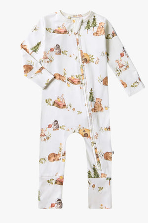 Snuggle Hunny Bears Organic Snugglesuit Convertible Romper