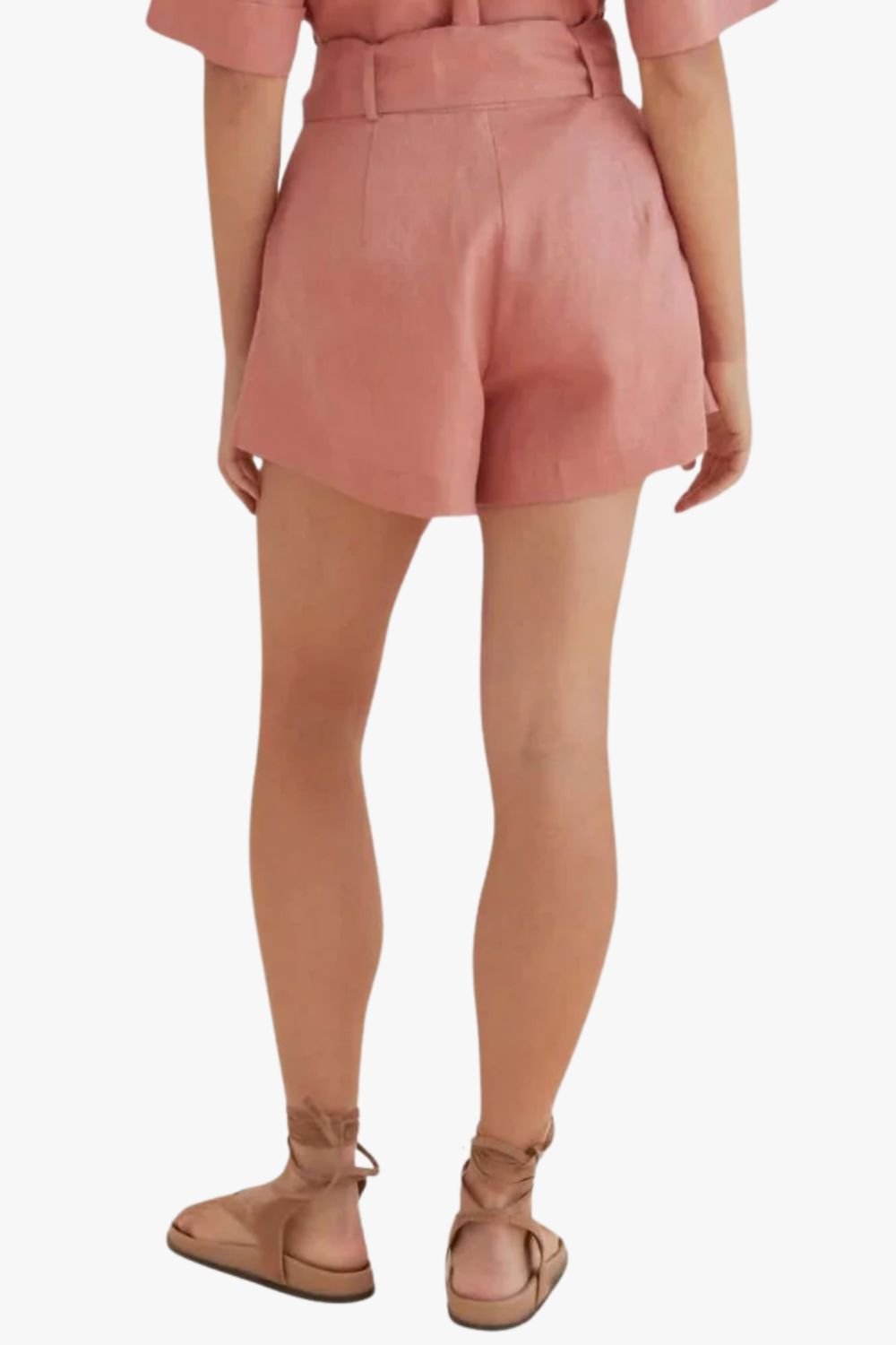 Amelius Maelle Belted Linen Short