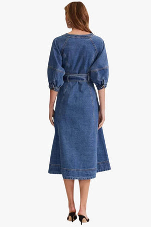 Staple The Label Alita Denim Midi Dress