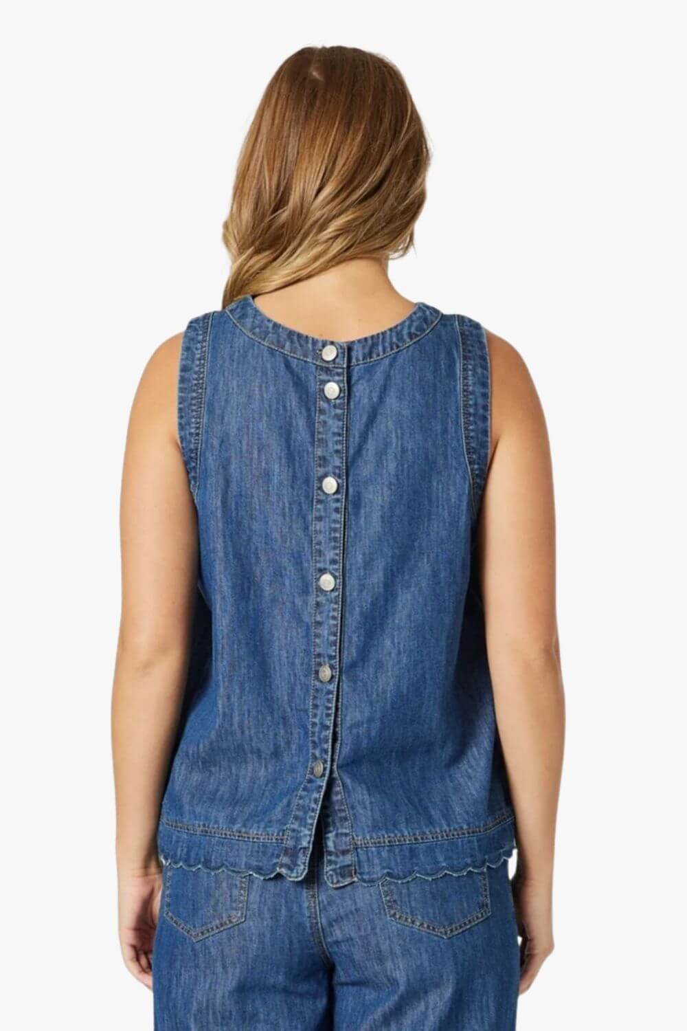 Threadz Charli Denim Top