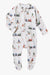 Snuggle Hunny Trains Organic Snuggle Sleepsuit Zip Footie