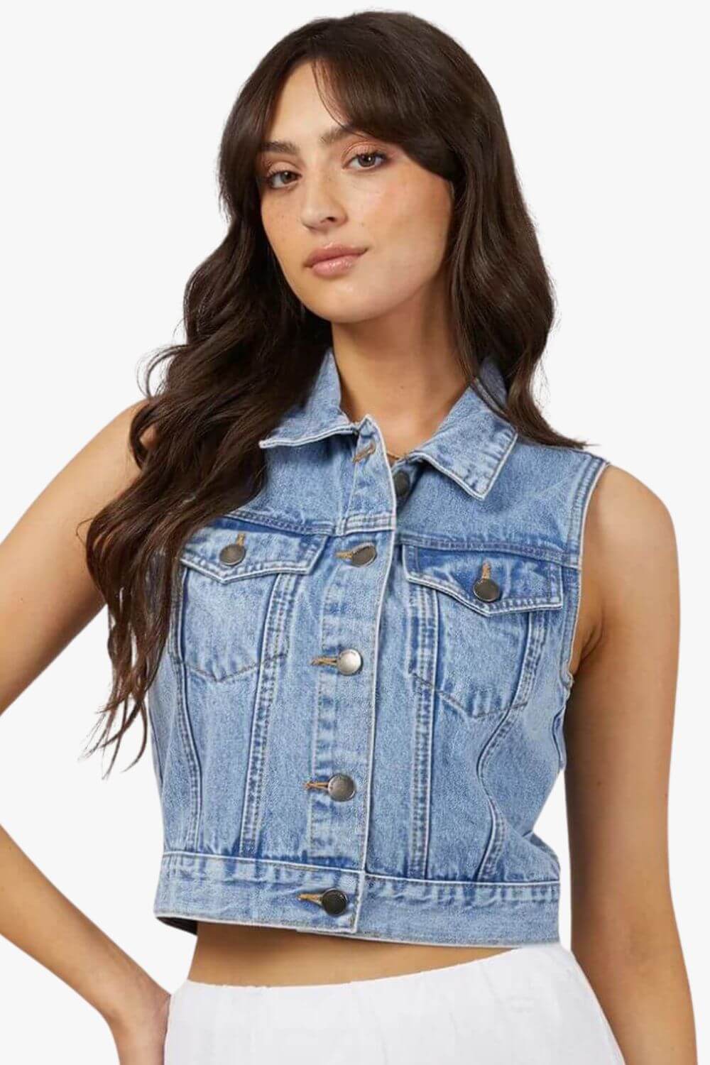 All About Eve Harper Denim Vest