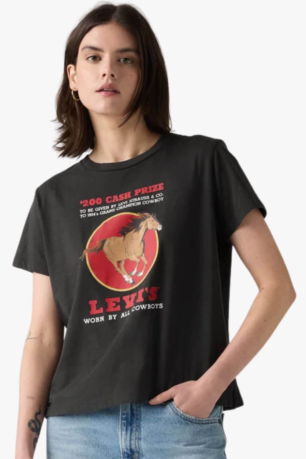 Levi Womens Graphic Boxy T-Shirt