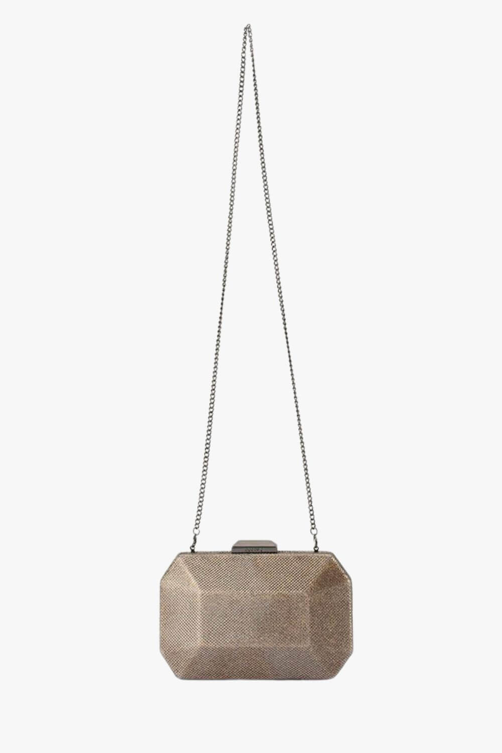 Olga Berg Avery Faceted Clutch