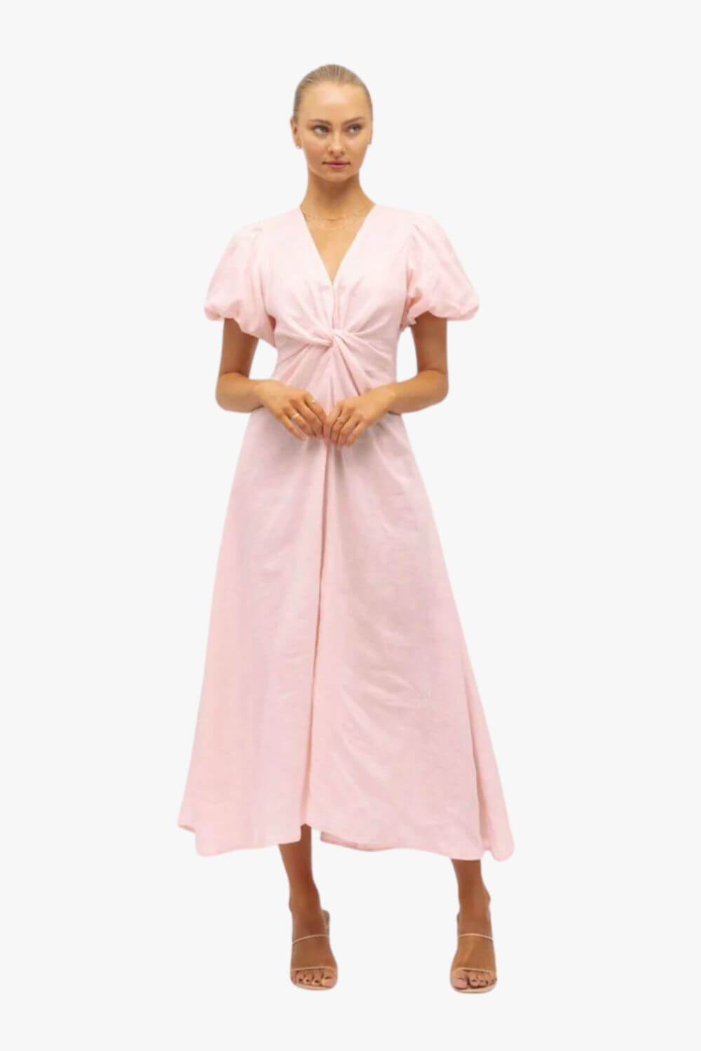 Carmen Front Knot Maxi Dress