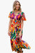 Cactus Rose Belted Maxi Dress