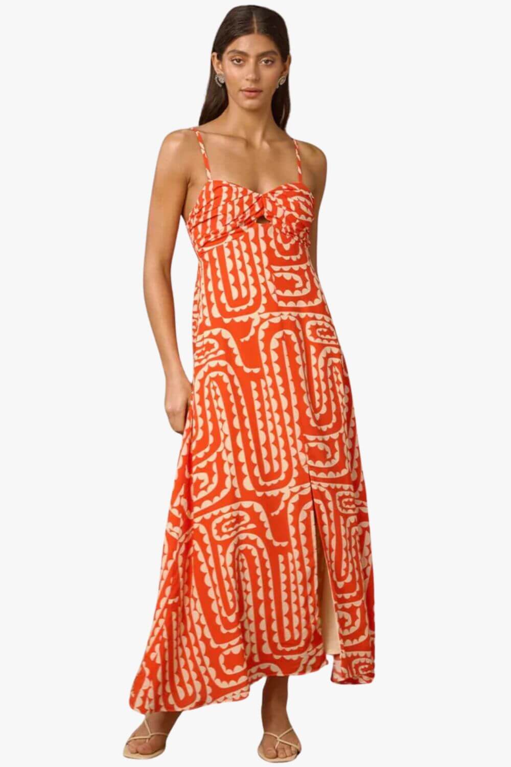 Mon Renn Tempo Print Midi Dress