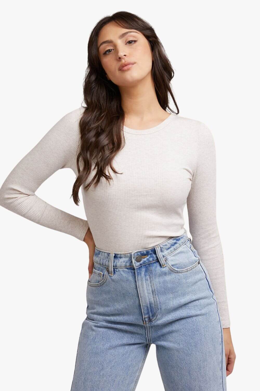 All About Eve Rib Baby Long Sleeve Tee