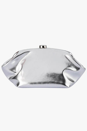 Olga Berg Tally Metallic Clutch