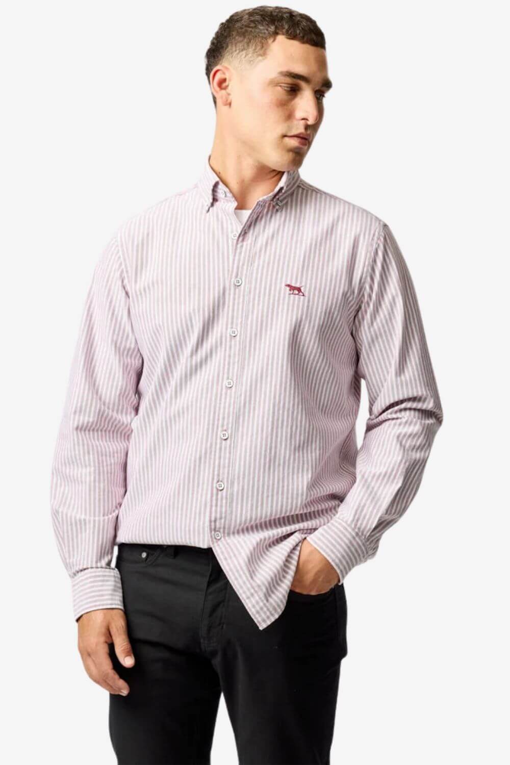 Rodd & Gunn Mens Oxford Stripe Original Fit Long Sleeve Shirt