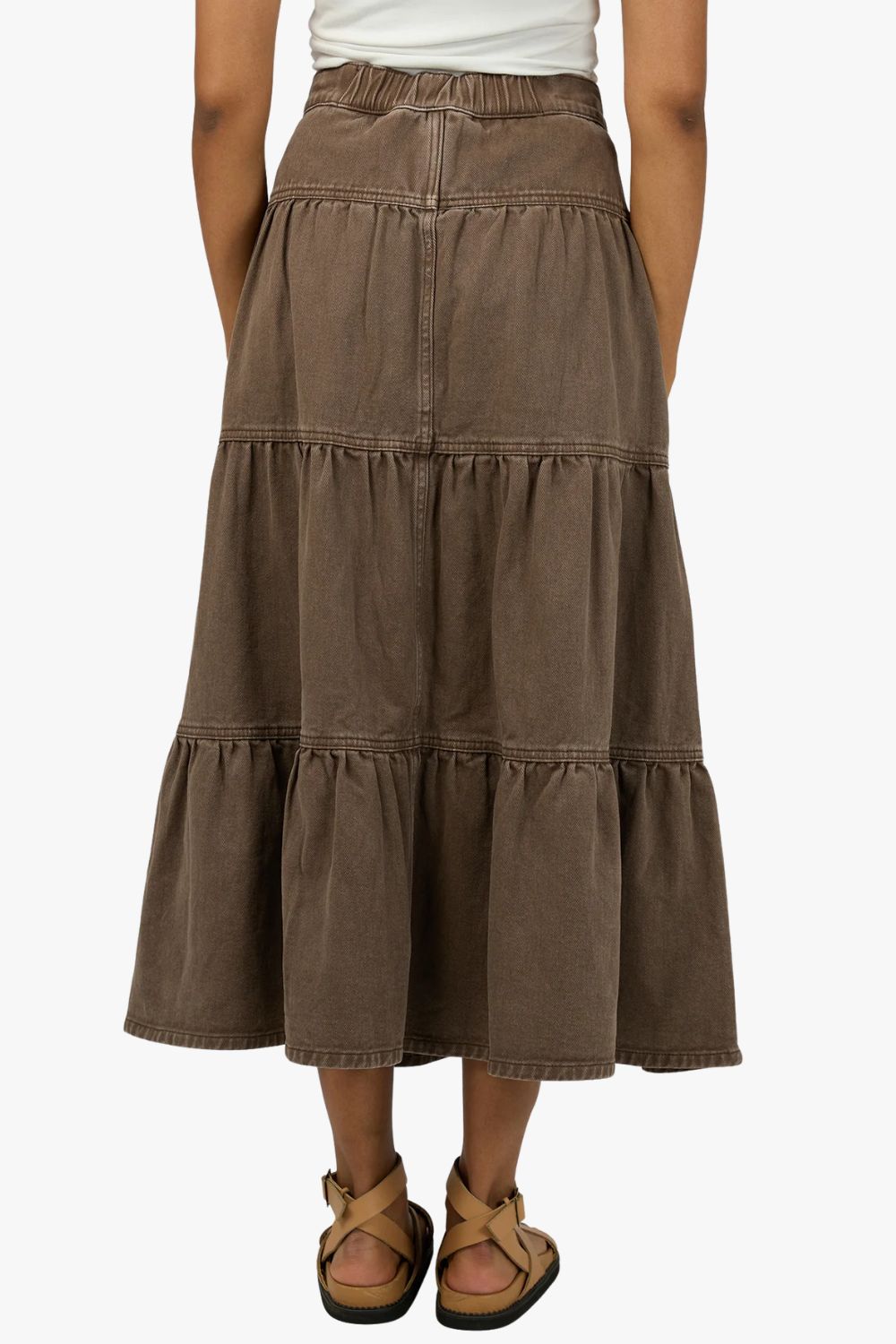 All About Eve Coco Denim Maxi Skirt