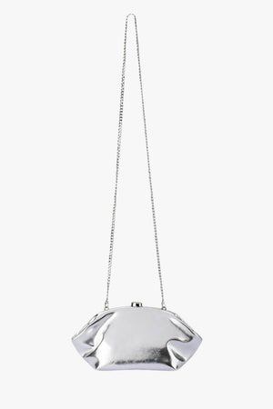 Olga Berg Tally Metallic Clutch