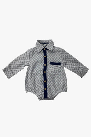 Arthur Ave Check Shirt Onesie