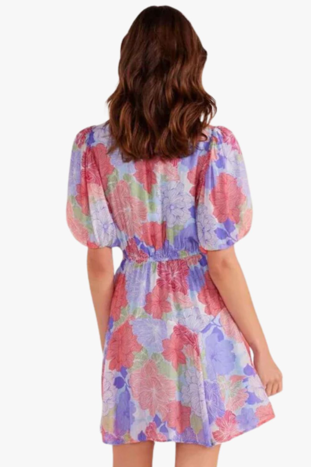 Mink Pink Belle Puff Sleeve Mini Dress