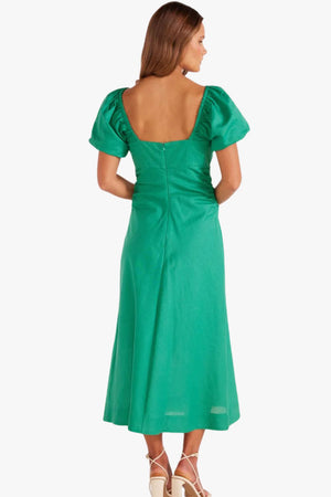 Mink Pink Nalani Ruched Midi Dress
