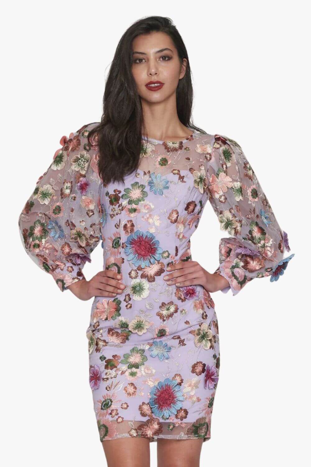 Romance Wild Flower Long Sleeve Dress