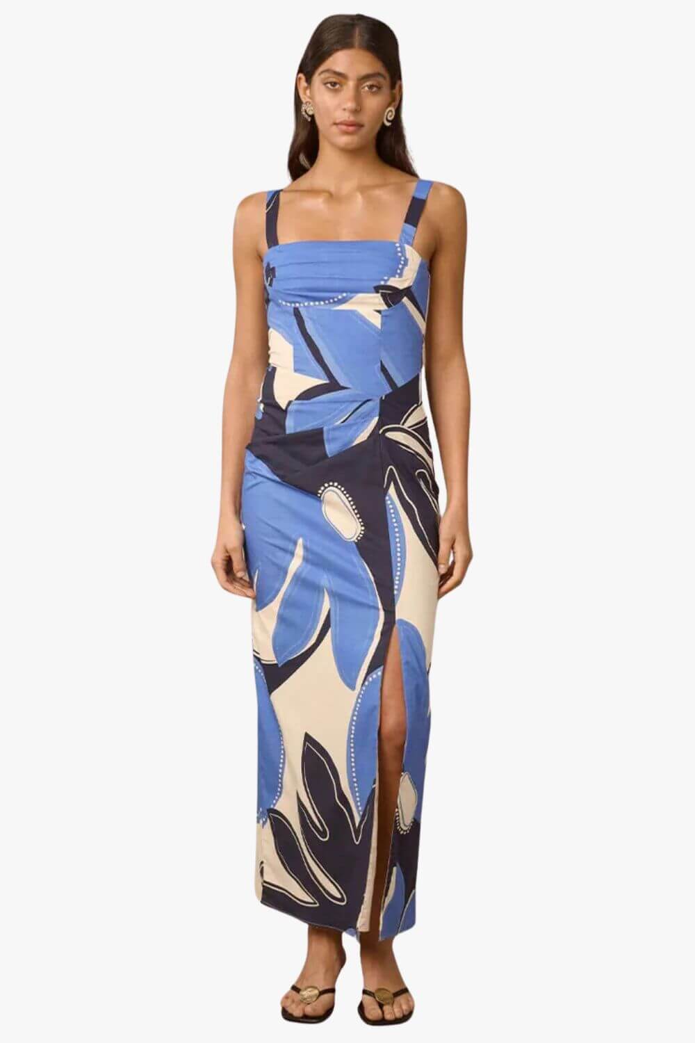 Mon Renn Twilight Palms Maxi Dress