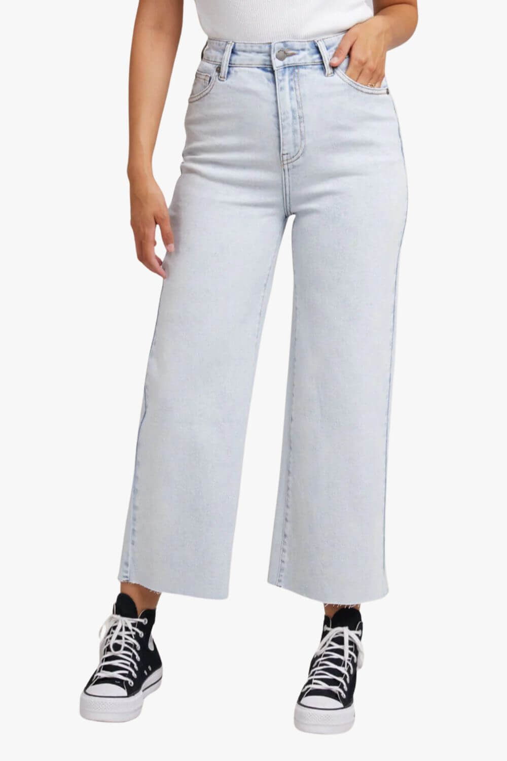 All About Eve Charlie High Rise Wide Leg Jean