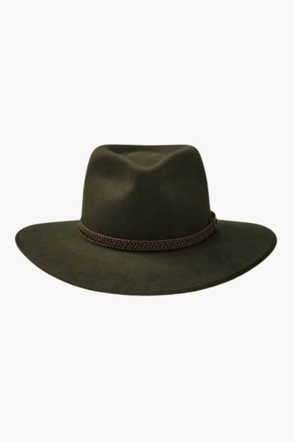 Akubra Tablelands Felt Hat Brown Olive