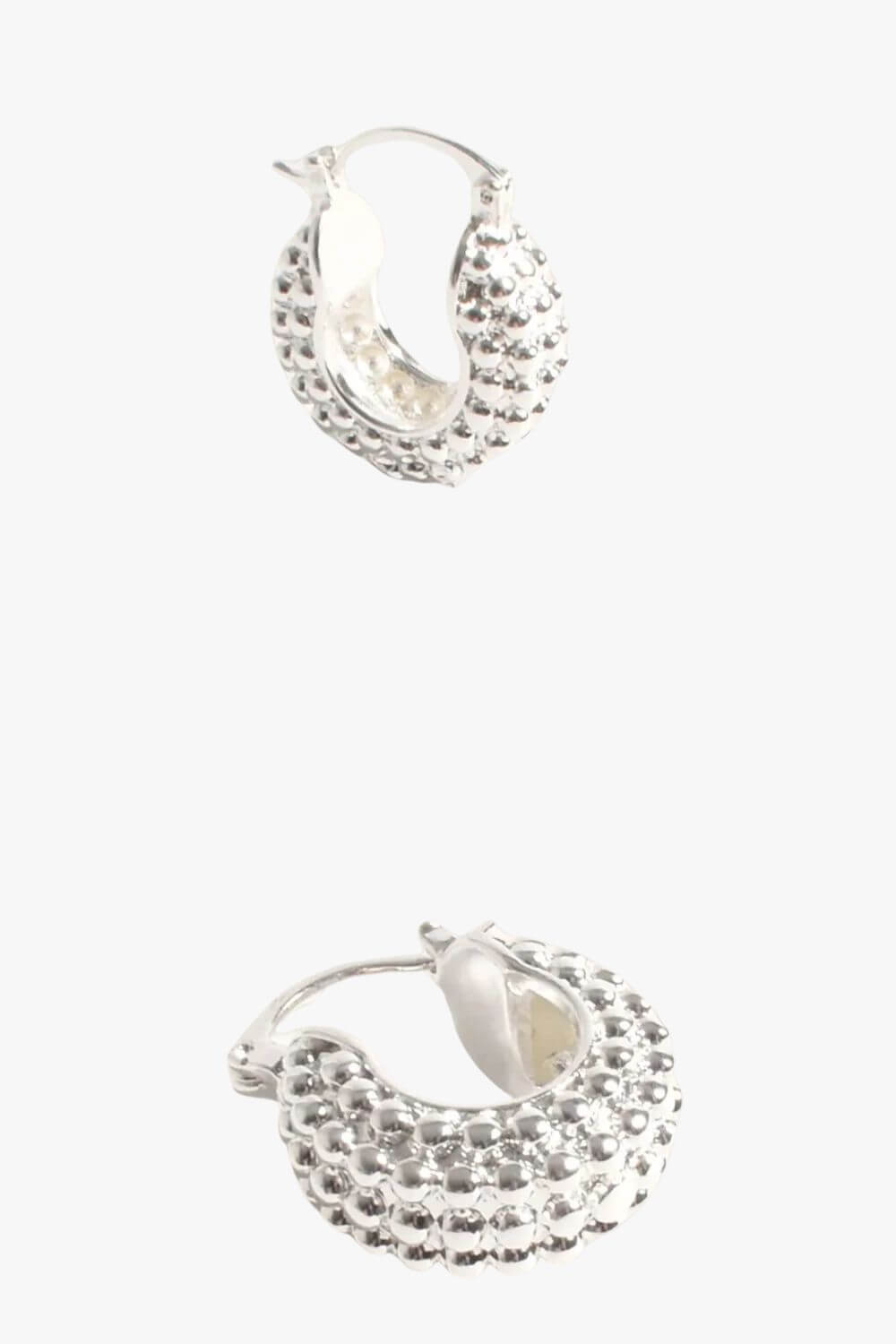 Adorne Panel Texture Mini Hoops