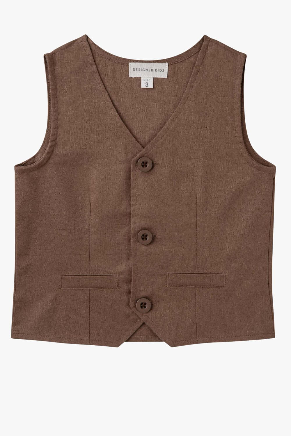 Designer Kidz Finley Linen Vest